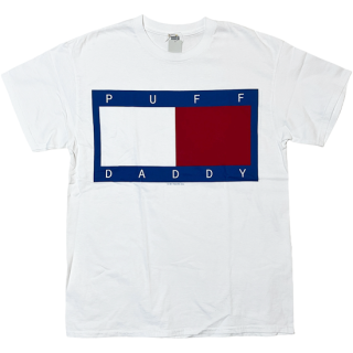 Puff Daddy "Tommy Flag" T-Shirt -WHITE-