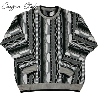"Coogi Style" Crew Neck Sweater -BEIGE-