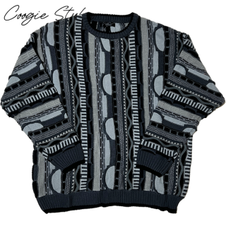 "Coogi Style" Crew Neck Sweater -BLACK-