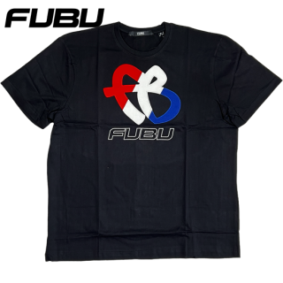 FUBU "TRIPLE COLOR FB" T-Shirt -BLACK-