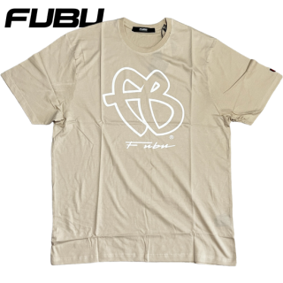 FUBU "TRIPLE COLOR FB" T-Shirt -BEIGE-