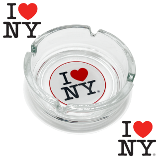 " I LOVE NY " Ashtray -CLEAR-