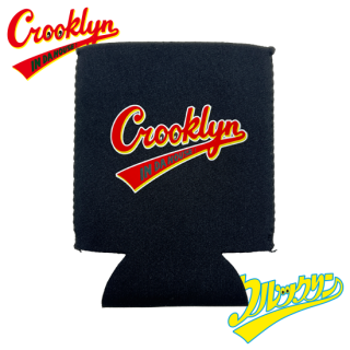 "Crooklyn' " Logo Can Koozie -BLACK-