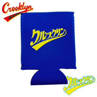 "Crooklyn' " Katakana Logo Can Koozie -BLUE-