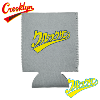 "Crooklyn' " Katakana Logo Can Koozie -GREY-