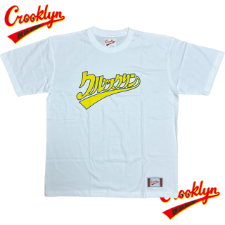 Crooklyn' "Katakana Logo" T-Shirt -WHITE-