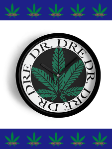 Dr. Dre "The Chronic" Leaf Logo Wall Clock