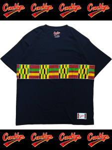 Crooklyn' "Kente" T-Shirt -BLACK-