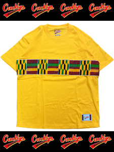 Crooklyn' "Kente" T-Shirt -GOLD-