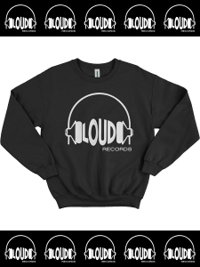 "LOUD RECORDS" Logo Crew Neck Sweat -BLACK-