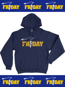 "FRIDAY - SOUNDTRACK" P/O Hoodie -NAVY-