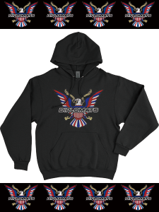 DIPLOMATS "Logo" P/O Hoodie -BLACK-