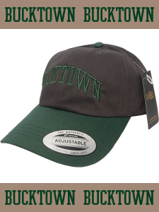 "Bucktown" 6Panel Dad Cap -BLACK OIL OLIVE/SPRUCE-