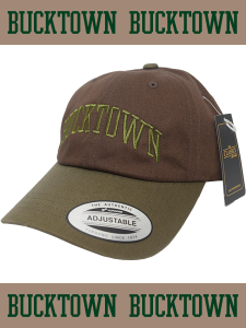 "Bucktown" 6Panel Dad Cap -DRAK CHOCOLATE/DARK BUCK-