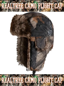 "Realtree Camo" Flight Cap -GREY-