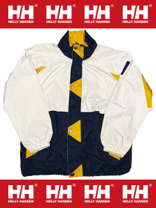 "Helly Hansen" Sailing Jacket -WHITE��NAVY��YELLOW-