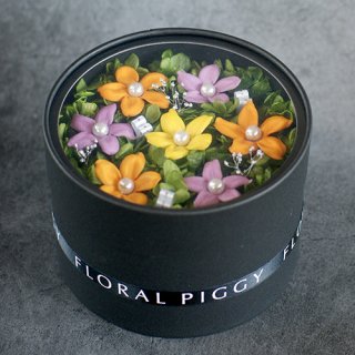 プリザーブドフラワーラウンドボックスギフト | FLORAL PIGGY 公式通販