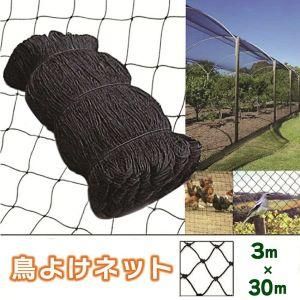 鳥よけネット 3m×30m ブラック 【趣味彩十】