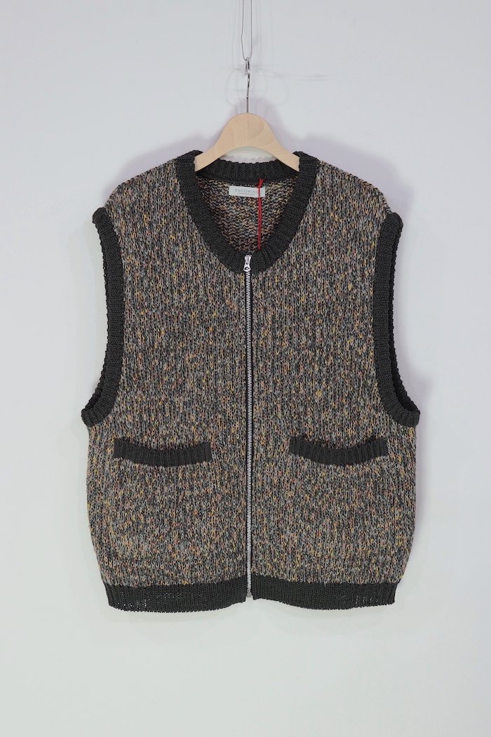 極美品】ENCOMING KNITTED TWO POCKET VEST des-heros.fr