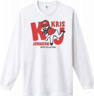 クリスジョンソン<br>KJロングスリーブTシャツ<br>(袖リブ)<br>ホワイトの商品画像