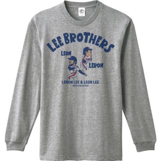リー兄弟<br>LEEBROTHERS<br>ロングスリーブTシャツ<br>(袖リブ)<br>ヘザーグレーの商品画像