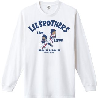 リー兄弟<br>LEEBROTHERS<br>ロングスリーブTシャツ<br>(袖リブ)<br>ホワイト