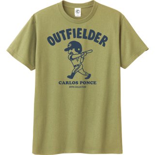 カルロスポンセ<br>OUTFIELDERコットンTシャツ<br>サンドカーキの商品画像