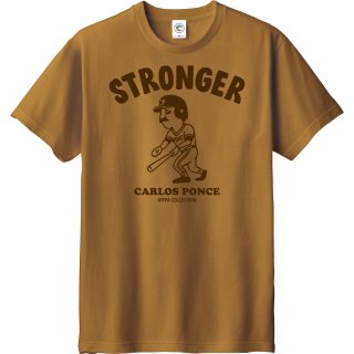 カルロスポンセ<br>STRONGERコットンTシャツ<br>キャメルの商品画像