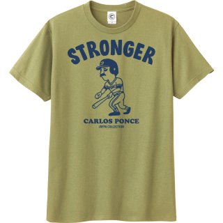 カルロスポンセ<br>STRONGERコットンTシャツ<br>サンドカーキの商品画像
