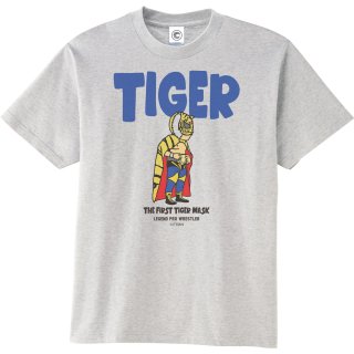 【期間限定販売アイテム】<br>初代タイガーマスクTIGER<br>コットンTシャツ<br>オートミールの商品画像