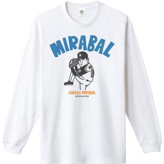 カルロスミラバル<br>MIRABAL<br>ロングスリーブTシャツ<br>(袖リブ)<br>ホワイト