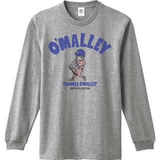 トーマスオマリー<br>O'MALLEY<br>ロングスリーブTシャツ<br>(袖リブ)<br>ヘザーグレー