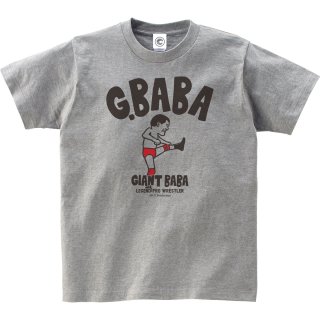 ジャイアント馬場G.BABA<br>コットンTシャツ<br>ヘザーグレーの商品画像