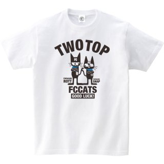 TWO TOP<br>コットンTシャツ<br>ホワイトの商品画像