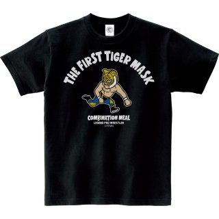 【期間限定販売アイテム】<br>初代タイガーマスク<br>THE FIRST TIGER MASK<br>コットンTシャツ<br>ブラックの商品画像