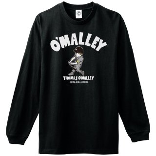 【当店限定カラー/ブラックボディ】<br>トーマスオマリー<br>O'MALLEY No.1<br>ロングスリーブTシャツ<br>(袖リブ)<br>ブラックの商品画像