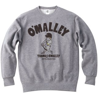 トーマスオマリー<br>O'MALLEY No.1<br>クルースウェット<br>ヘザーグレーの商品画像