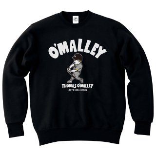 【当店限定カラー/ブラックボディ】<br>トーマスオマリー<br>O'MALLEY No.1<br>クルースウェット<br>ブラックの商品画像