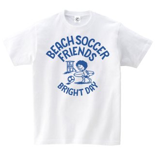 ビーチサッカーフレンズ<br>りおとくん<br>コットンTシャツ<br>ホワイトの商品画像