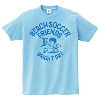 ビーチサッカーフレンズ<br>りおとくん<br>コットンTシャツ<br>ライトブルーの商品画像