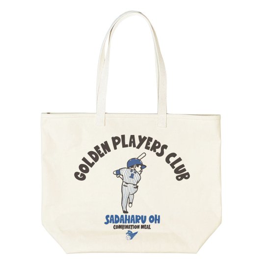 王貞治 GOLDEN PLAYERS CLUB 日本製トートバッグ ナチュラル