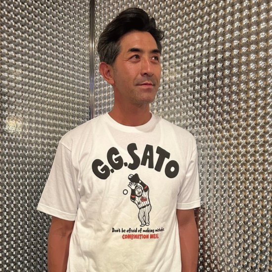 G.G.佐藤 G.G.SATO コットンTシャツ ホワイト