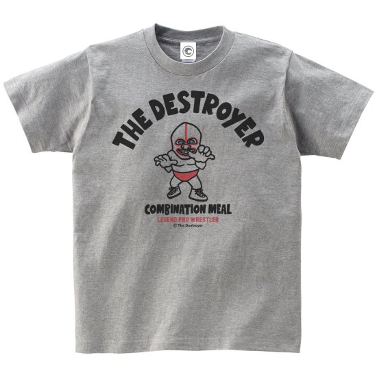 ザ・デストロイヤー THE DESTROYER コットンTシャツ ヘザーグレー