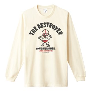 ザ・デストロイヤー<br>THE DESTROYER<br>ロングスリーブTシャツ<br>(袖リブ)<br>アイボリーの商品画像