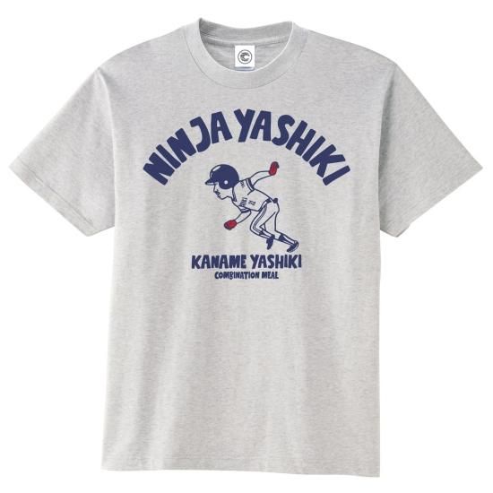 佐野慈紀 SPARKLE AGAIN コットンTシャツ ヘザーグレー