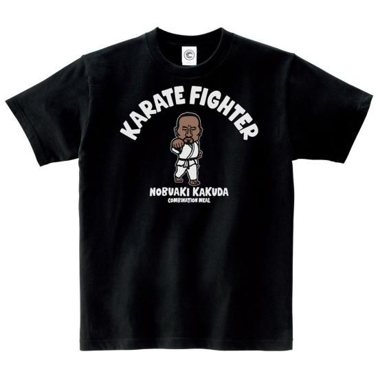 角田信朗 KARATE FIGHTER コットンTシャツ ヘザーグレー