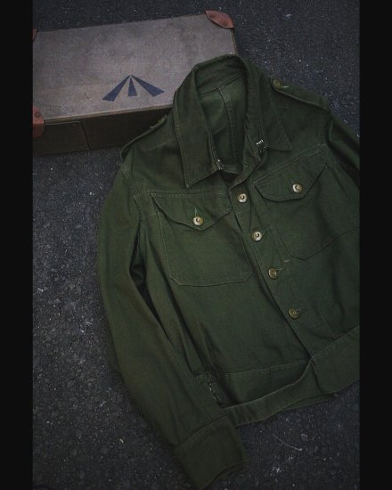 1960s British army cotton twill battle jacket