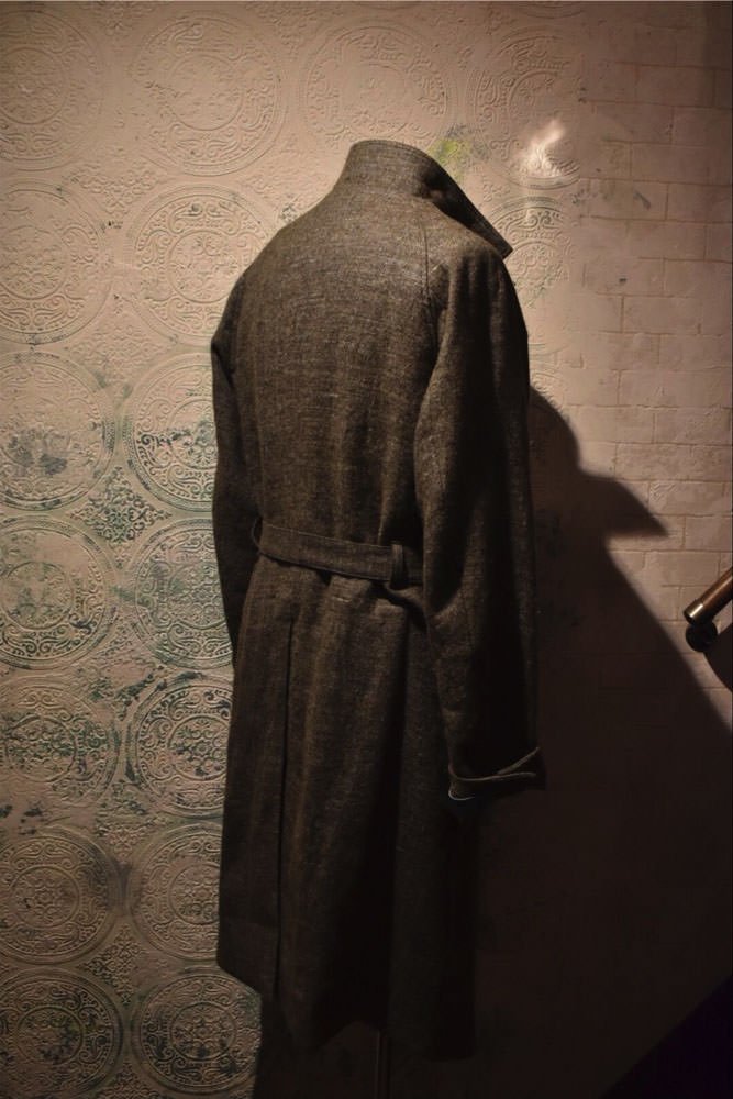 Verthandi clairton Shetland wool linen coat