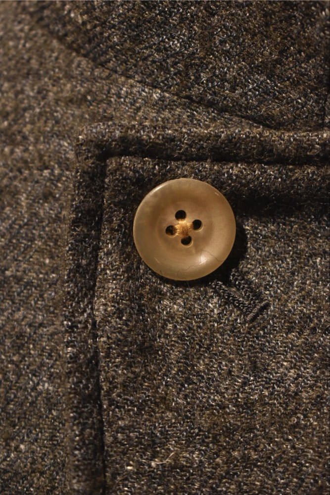 Verthandi clairton Shetland wool linen coat