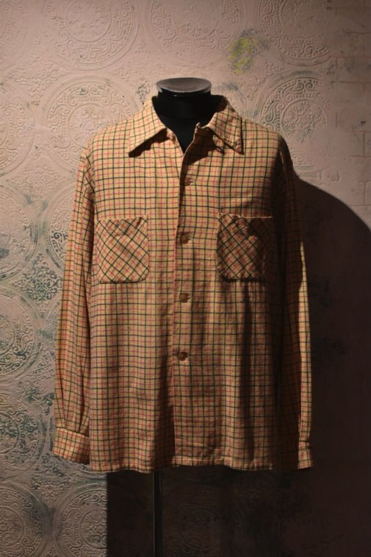 us 1950s mcgregor cotton flannel shirt